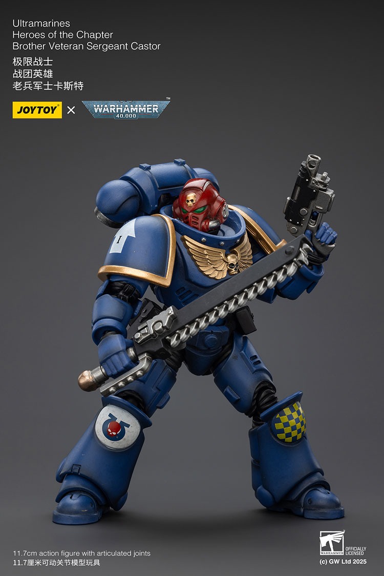 Joytoy WH40K Ultramarines Heroes of the Chapter Brother Veteran Sergeant Castor 5 - JoyToy EU Store