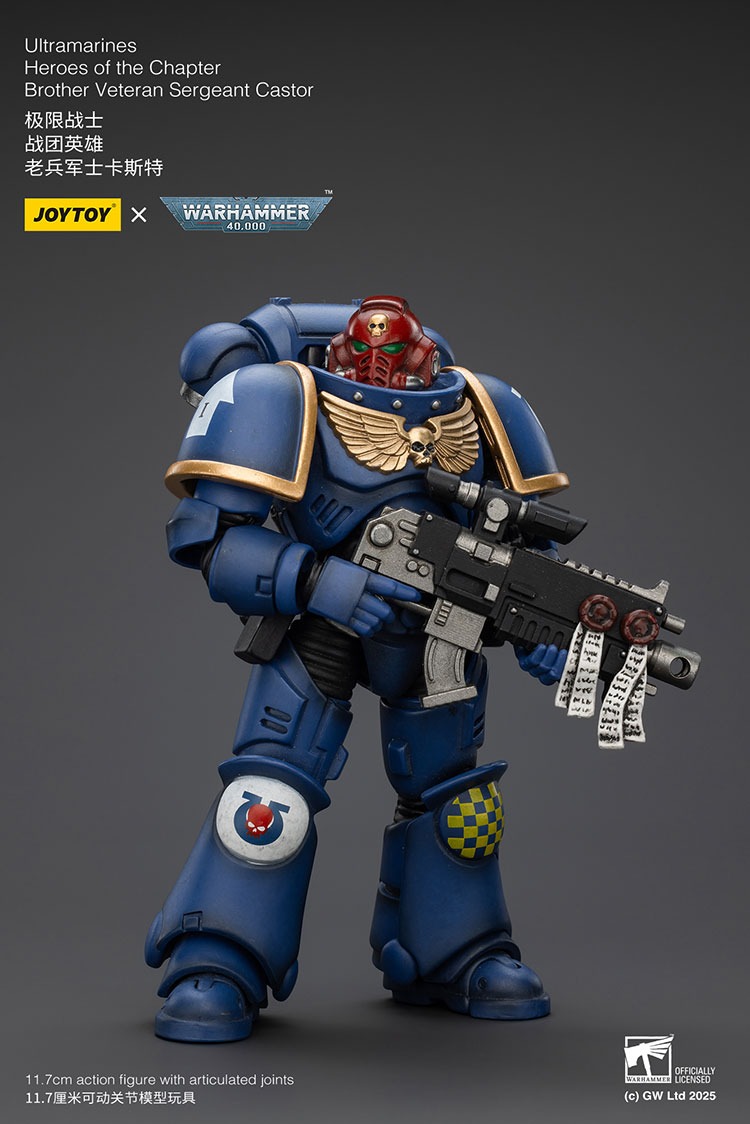 Joytoy WH40K Ultramarines Heroes of the Chapter Brother Veteran Sergeant Castor 7 - JoyToy EU Store