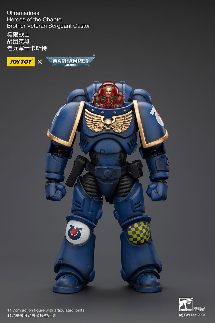 Joytoy WH40K Ultramarines Heroes of the Chapter Brother Veteran Sergeant Castor 8 - JoyToy EU Store