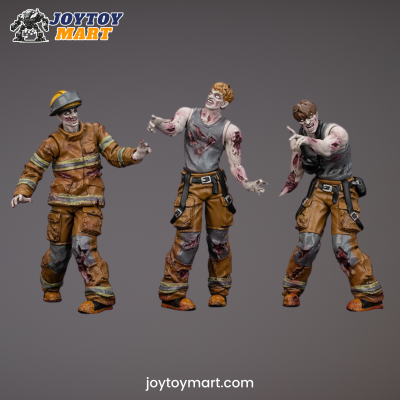 Joytoy - Dark Source Zombie Figure Firefighters