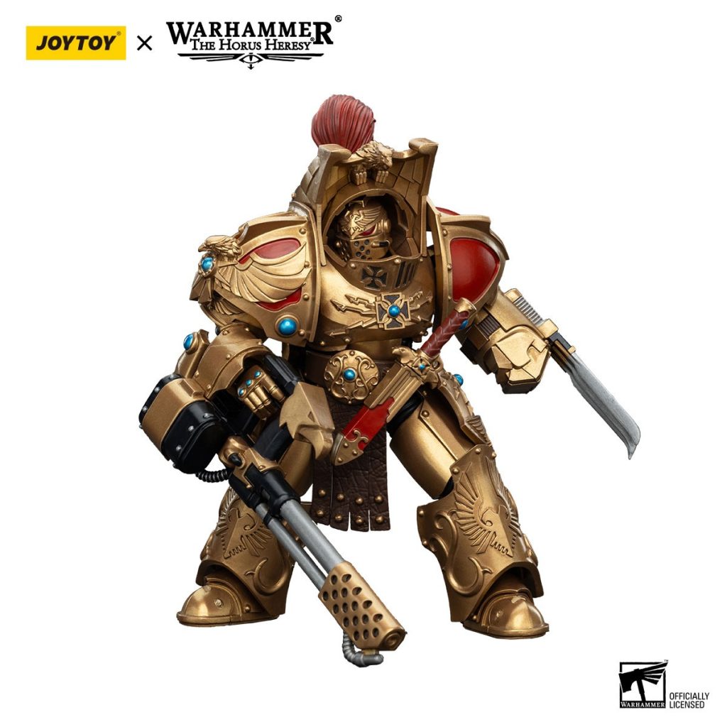 JoyToy WH40K - Legio Custodes  Aquilon Terminator Squad Aquilon with Infernus Firepike - Image 4