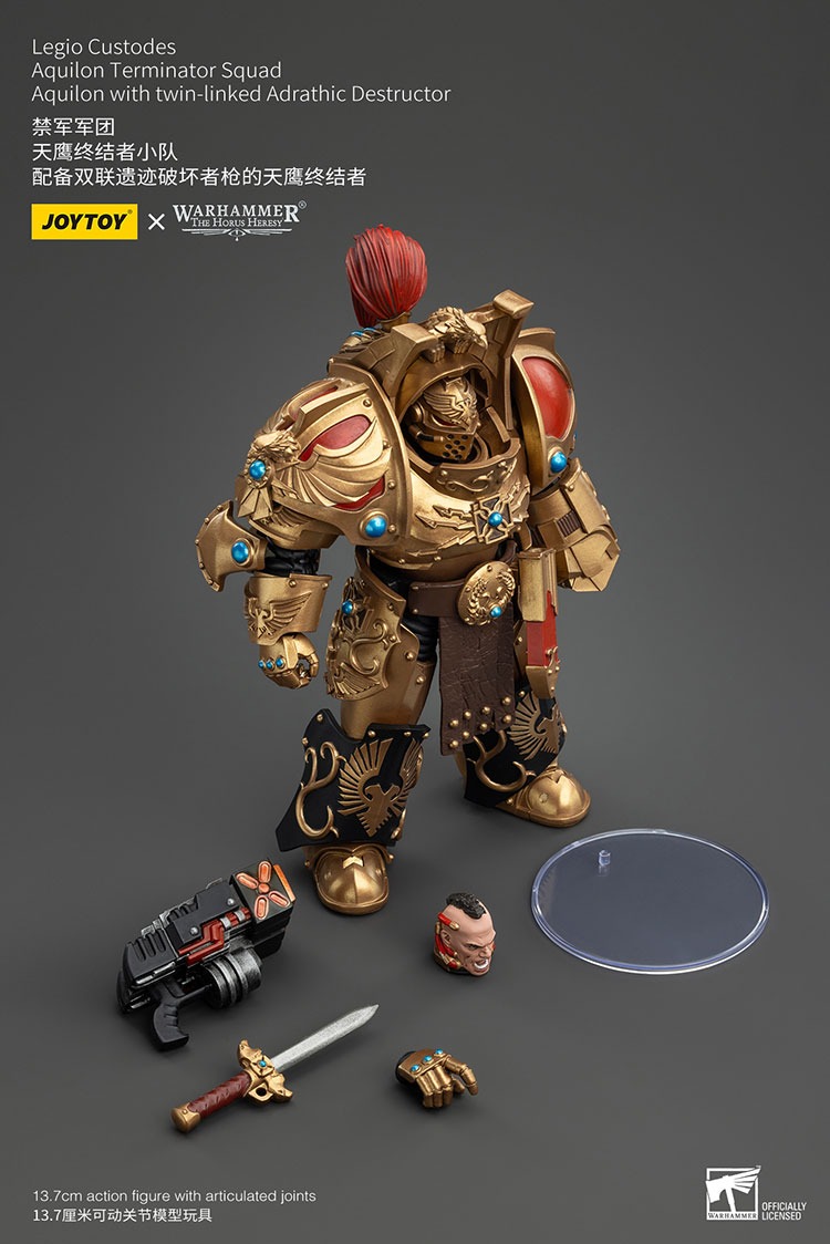 Legio Custodes Aquilon Terminator Squad Aquilon with twin linked Adrathic Destructor 6 - JoyToy EU Store
