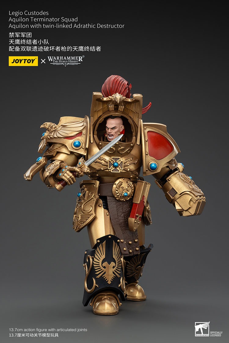 Legio Custodes Aquilon Terminator Squad Aquilon with twin linked Adrathic Destructor 7 - JoyToy EU Store