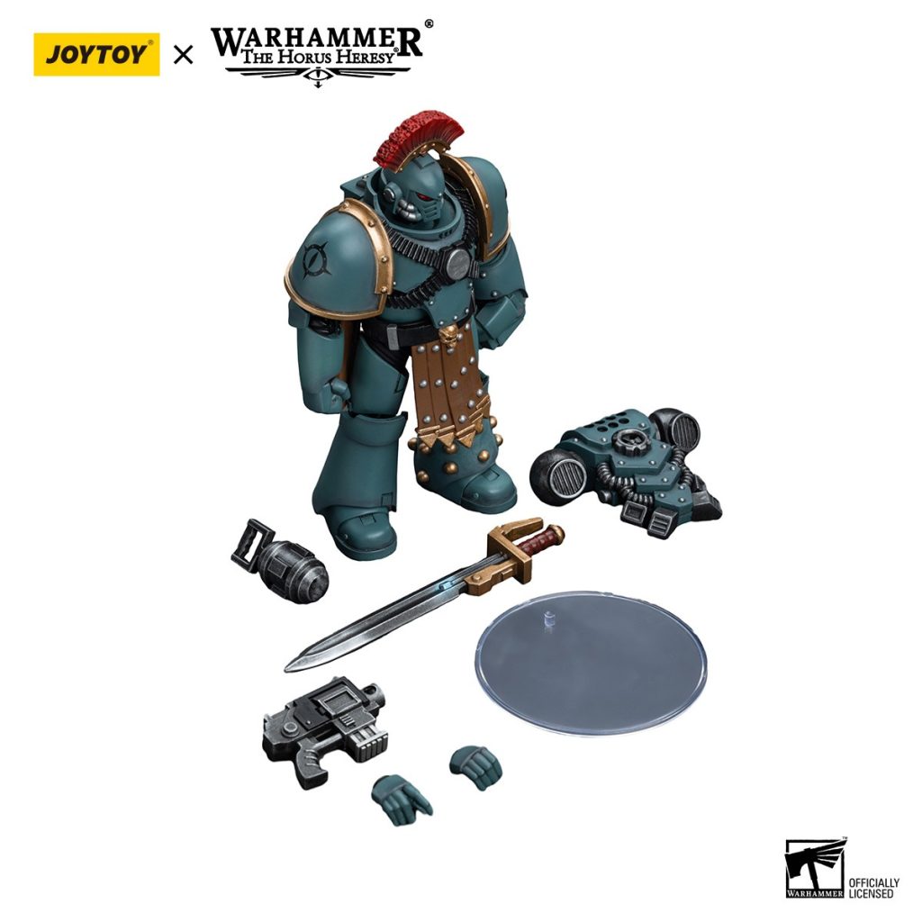 JoyToy WH40K - Sons of Horus MKIV Tactical Squad Sergeant with Power Fist - Image 6