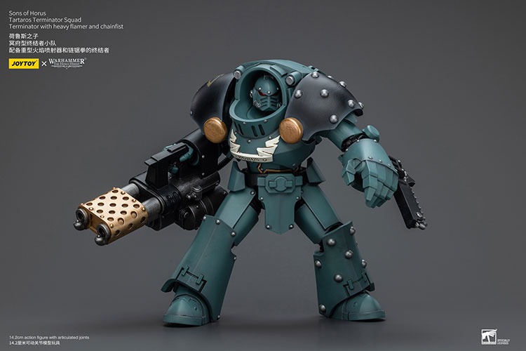 Sons of Horus Tartaros Terminator Squad Terminator with Heavy Flamer and Chainfis 10 - JoyToy EU Store