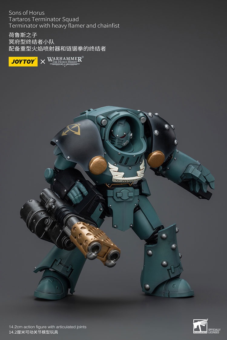 Sons of Horus Tartaros Terminator Squad Terminator with Heavy Flamer and Chainfis 6 - JoyToy EU Store