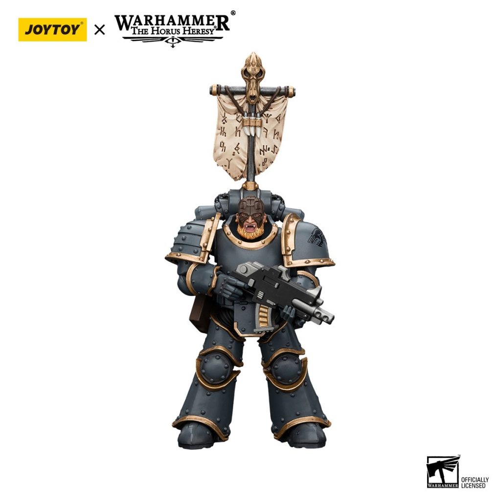 JoyToy WH40K - Space Wolves Grey Slayer Pack Grey Slayer With Legion Vexilla - Image 4