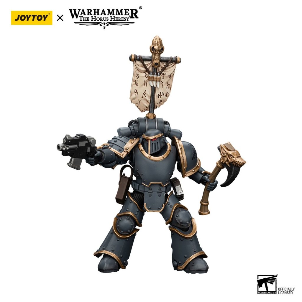 JoyToy WH40K - Space Wolves Grey Slayer Pack Grey Slayer With Legion Vexilla - Image 3