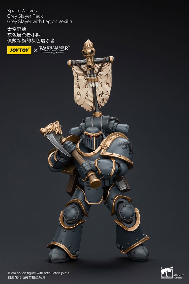 Space Wolves Grey Slayer Pack Grey Slayer with Legion Vexilla 6 - JoyToy EU Store