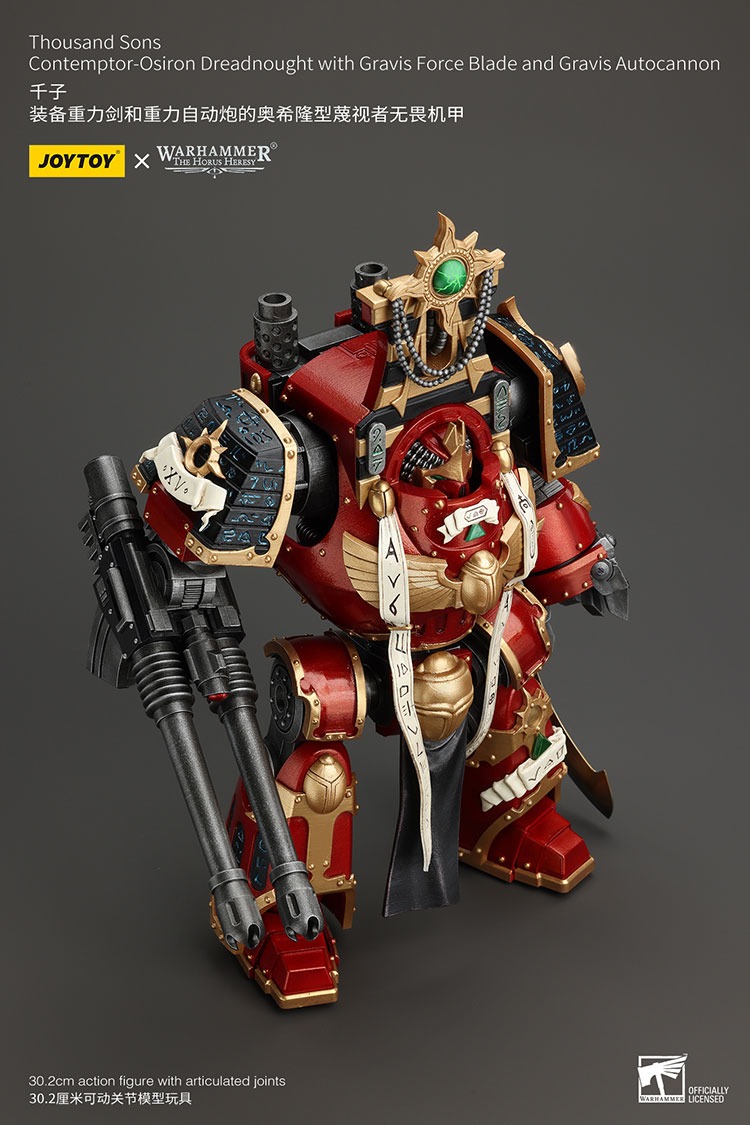 Thousand Sons Contemptor Osiron Dreadnought with Gravis Force Blade and Gravis Autocannon 1 - JoyToy EU Store