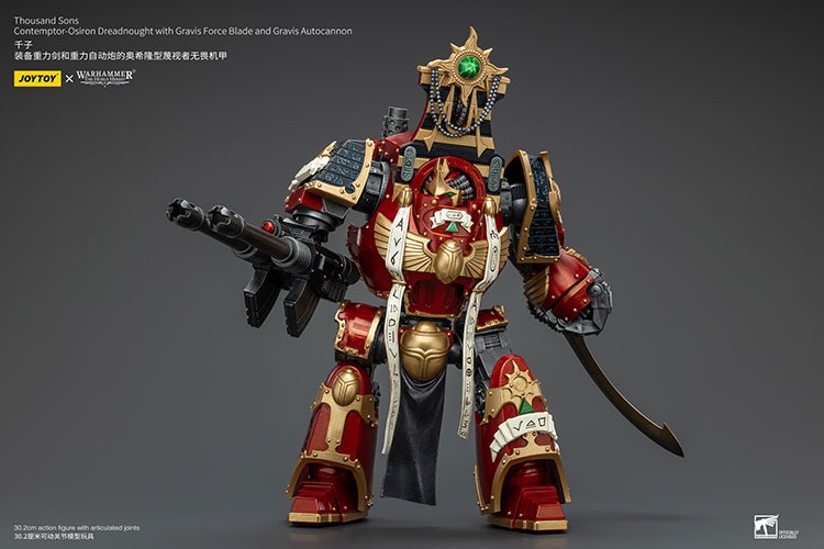 Thousand Sons Contemptor Osiron Dreadnought with Gravis Force Blade and Gravis Autocannon 7 - JoyToy EU Store