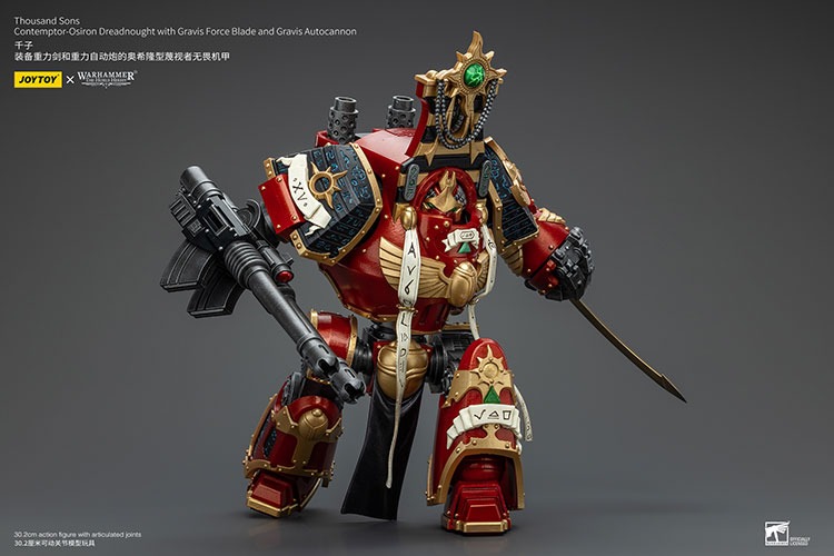 Thousand Sons Contemptor Osiron Dreadnought with Gravis Force Blade and Gravis Autocannon 8 - JoyToy EU Store