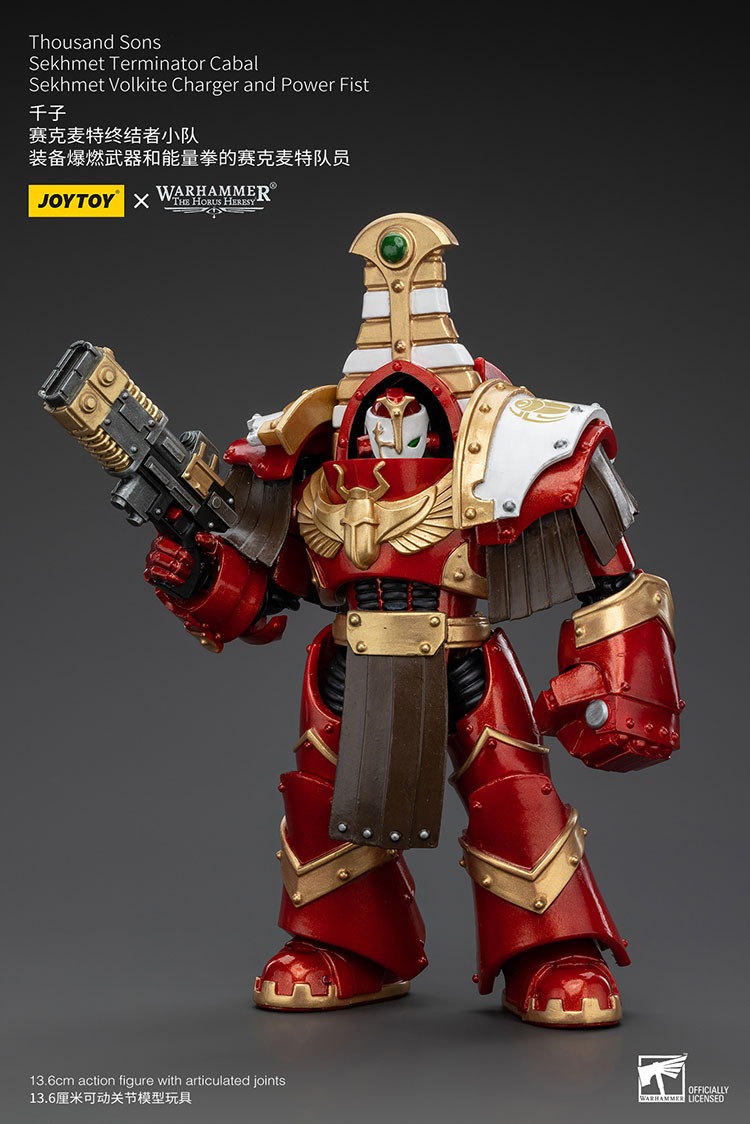 Thousand Sons Sekhmet Terminator Cabal Sekhmet Volkite Charger And Power Fist 9 - JoyToy UK Store