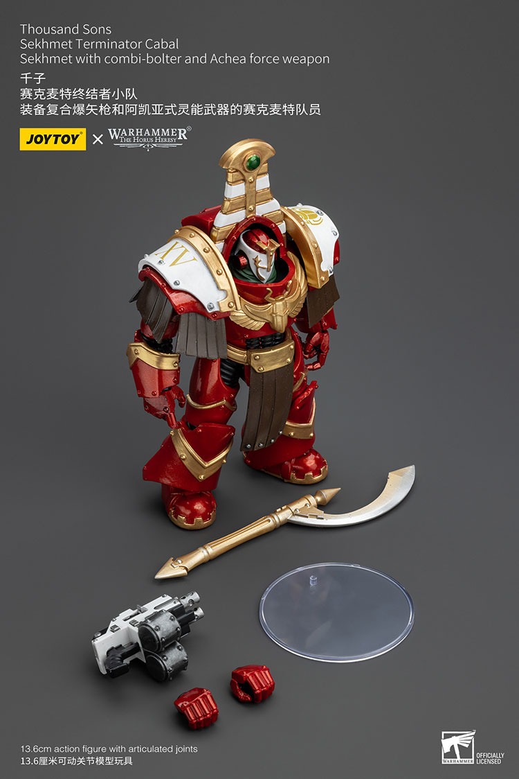 Thousand Sons Sekhmet Terminator Cabal Sekhmet with combi bolter and Achea force weapon 5 - JoyToy EU Store