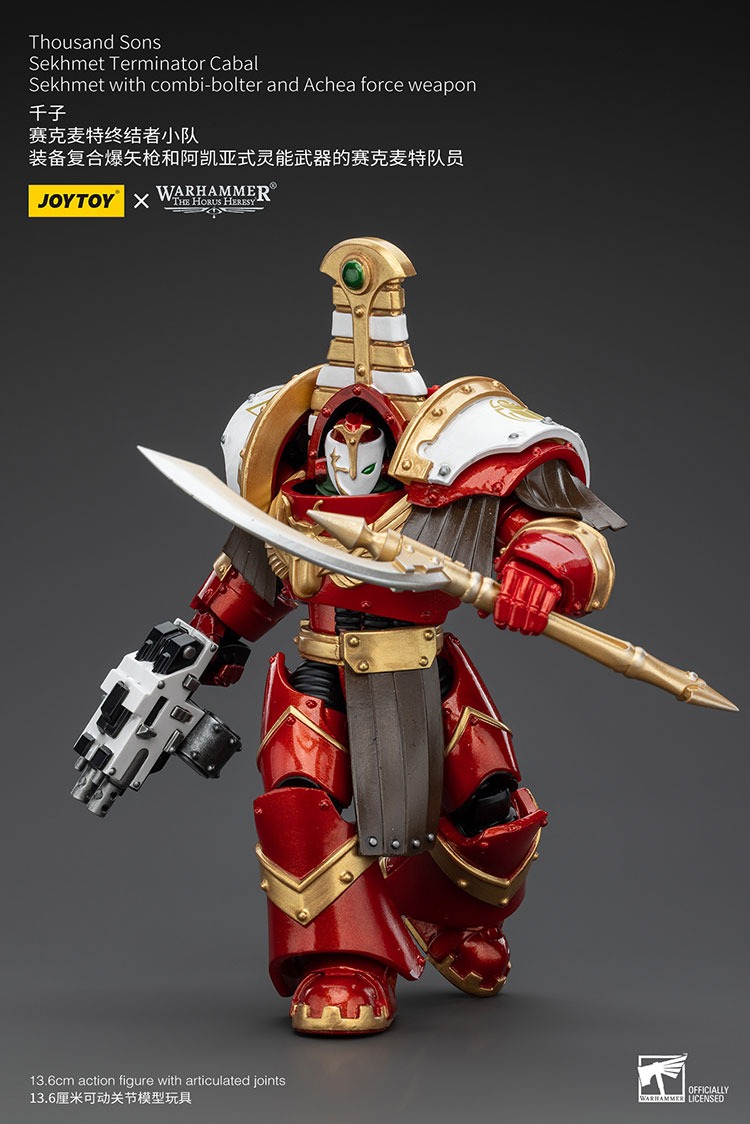 Thousand Sons Sekhmet Terminator Cabal Sekhmet with combi bolter and Achea force weapon 6 - JoyToy EU Store