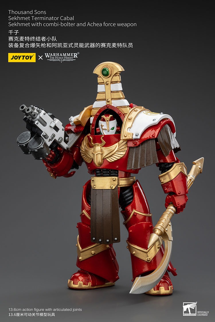 Thousand Sons Sekhmet Terminator Cabal Sekhmet with combi bolter and Achea force weapon 8 - JoyToy EU Store
