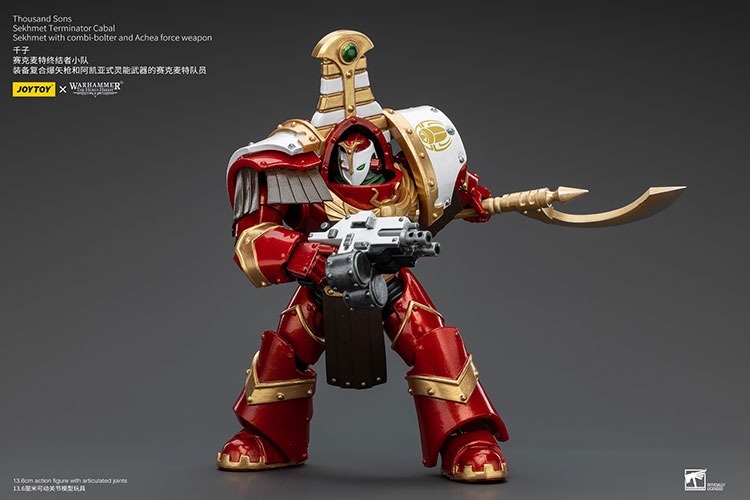 Thousand Sons Sekhmet Terminator Cabal Sekhmet with combi bolter and Achea force weapon 9 - JoyToy EU Store