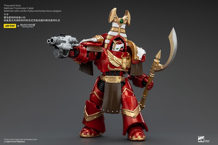 Thousand Sons Sekhmet Terminator Cabal Sekhmet with combi melta and Achea force weapon 10 - JoyToy EU Store