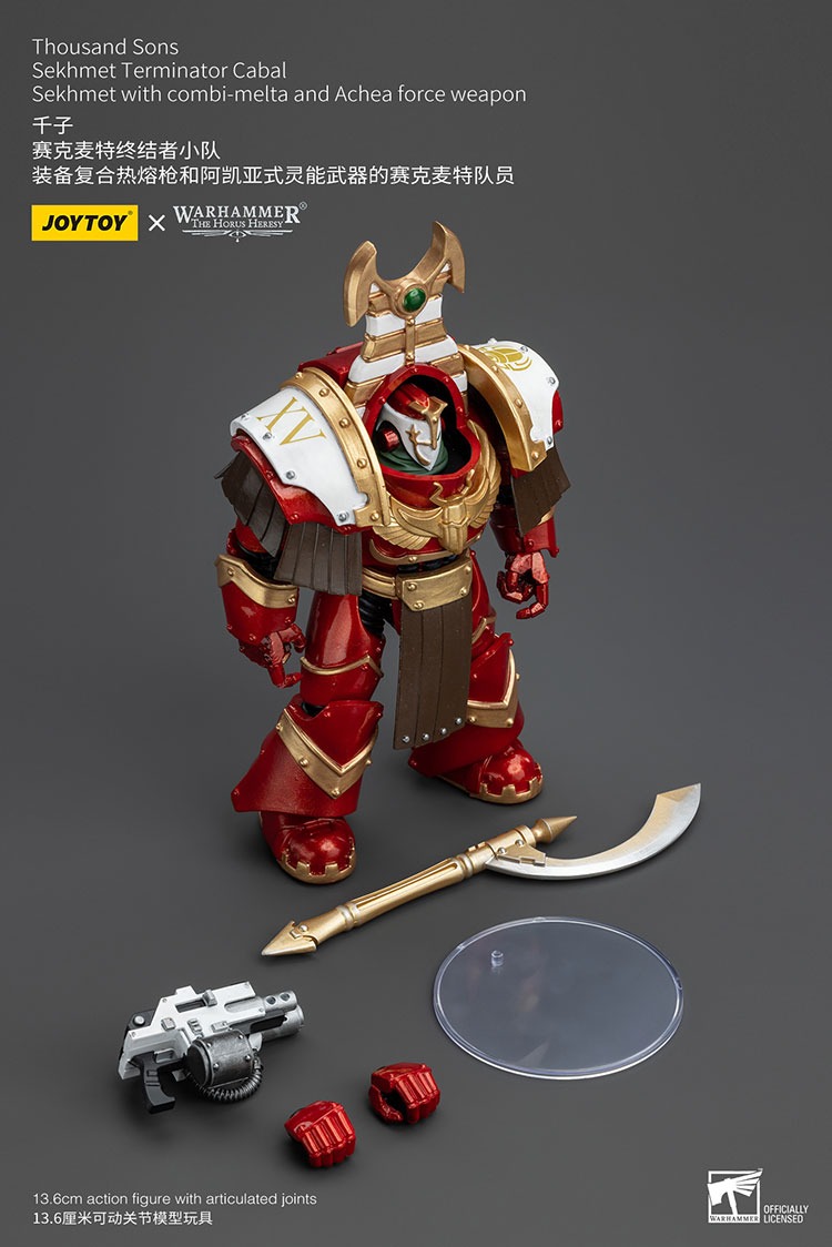 Thousand Sons Sekhmet Terminator Cabal Sekhmet with combi melta and Achea force weapon 5 - JoyToy EU Store