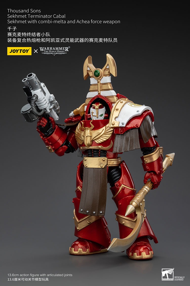 Thousand Sons Sekhmet Terminator Cabal Sekhmet with combi melta and Achea force weapon 7 - JoyToy EU Store