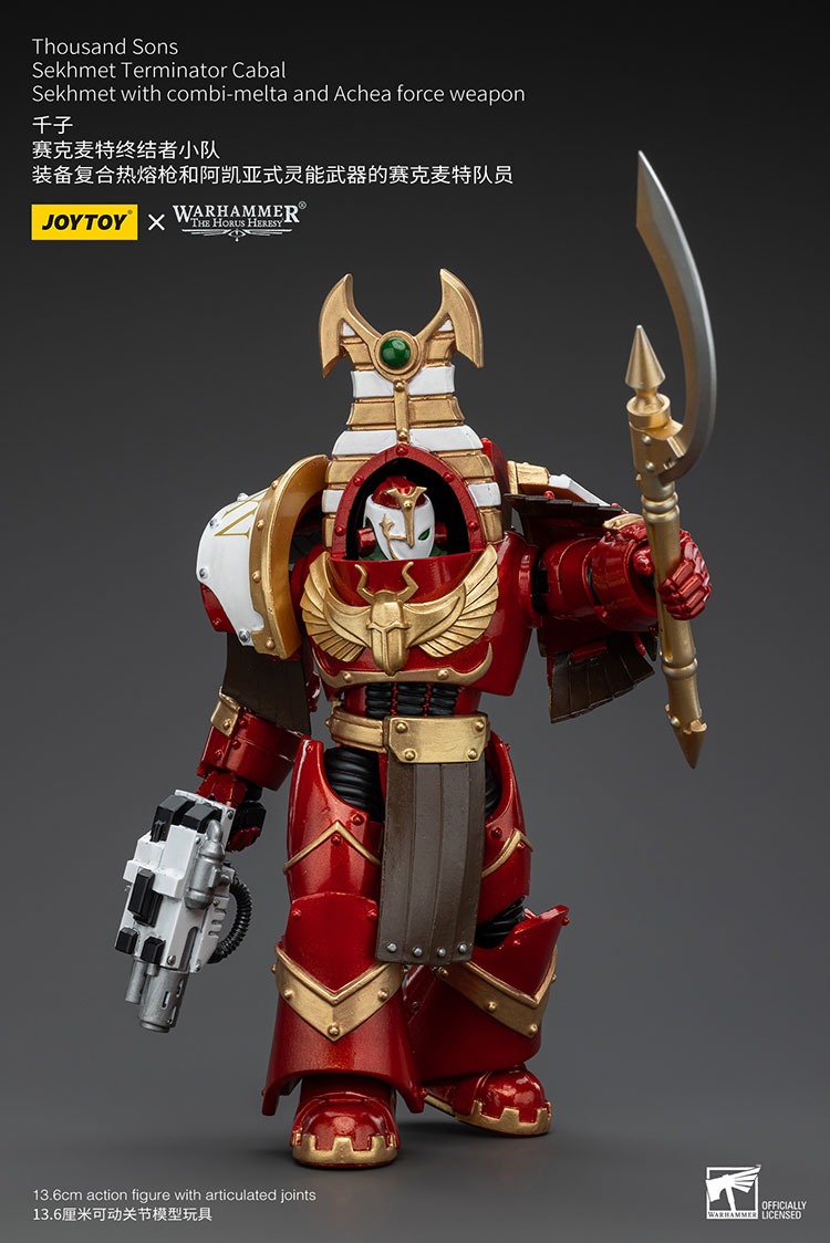 Thousand Sons Sekhmet Terminator Cabal Sekhmet with combi melta and Achea force weapon 8 - JoyToy EU Store