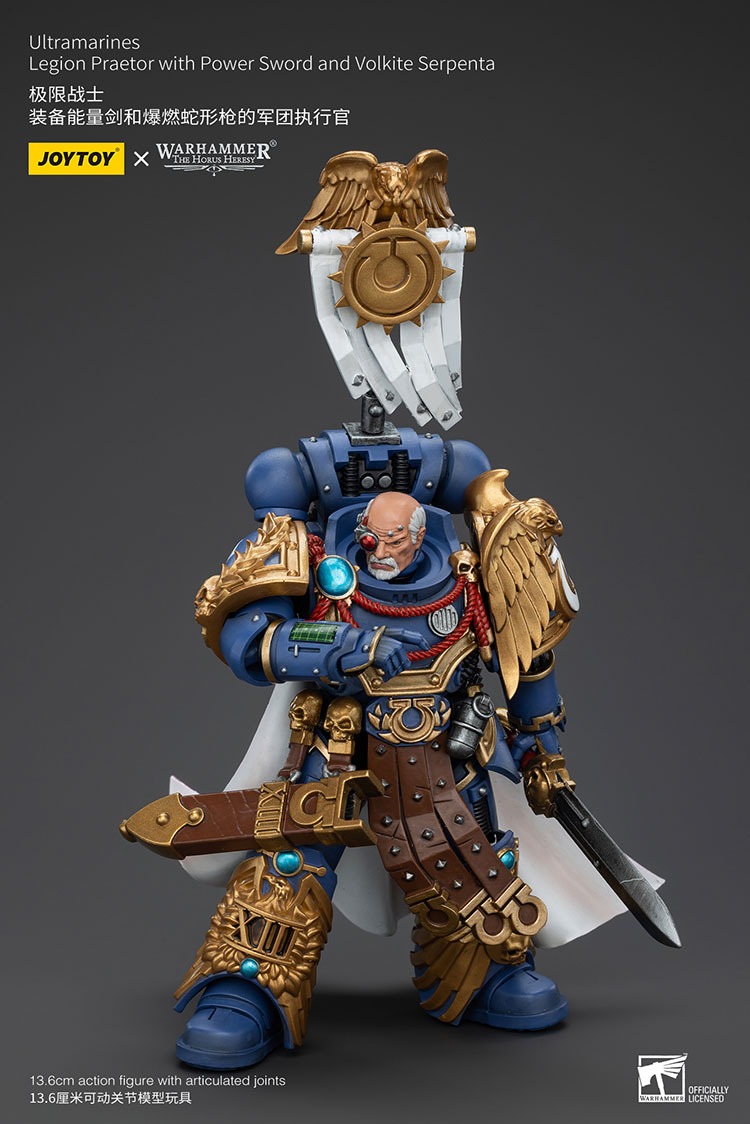 Ultramarines Legion Praetor with Power Sword and Volkite Serpenta 1 - JoyToy EU Store