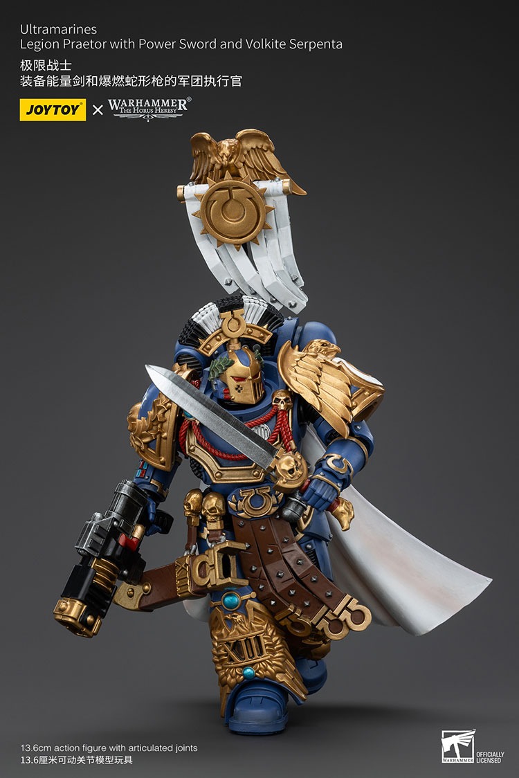 Ultramarines Legion Praetor with Power Sword and Volkite Serpenta 3 - JoyToy EU Store