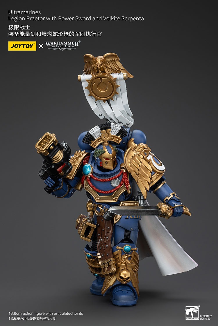 Ultramarines Legion Praetor with Power Sword and Volkite Serpenta 4 - JoyToy EU Store