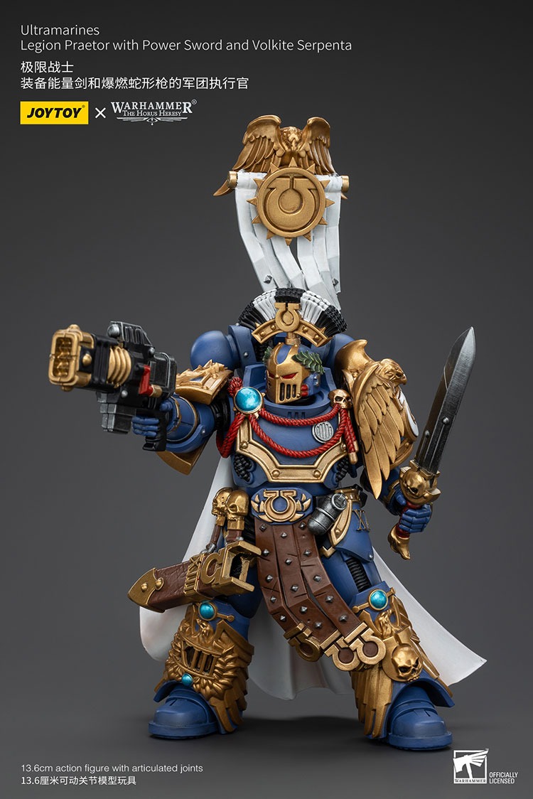 Ultramarines Legion Praetor with Power Sword and Volkite Serpenta 5 - JoyToy EU Store