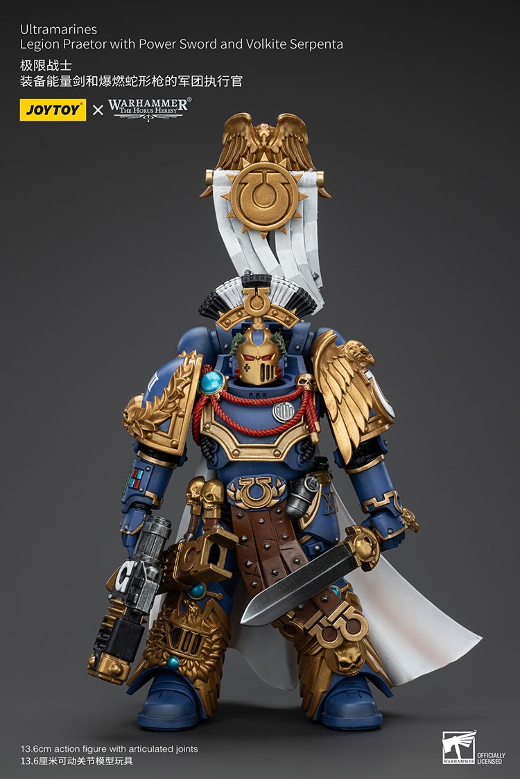 Ultramarines Legion Praetor with Power Sword and Volkite Serpenta 8 - JoyToy EU Store