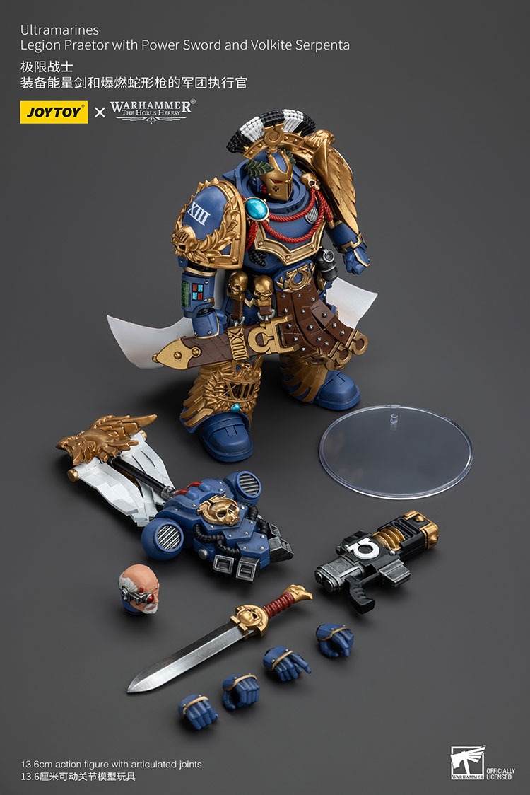 Ultramarines Legion Praetor with Power Sword and Volkite Serpenta - JoyToy EU Store
