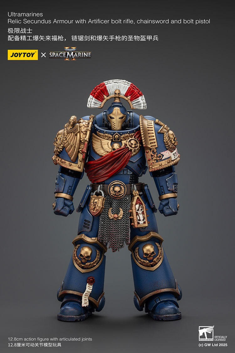 Ultramarines Relic Secundus Armour with Artificer Bolt RifleChainsword and Bolt Pistol 11 - JoyToy Mart