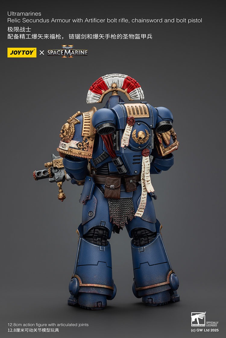 Ultramarines Relic Secundus Armour with Artificer Bolt RifleChainsword and Bolt Pistol 8 - JoyToy Mart