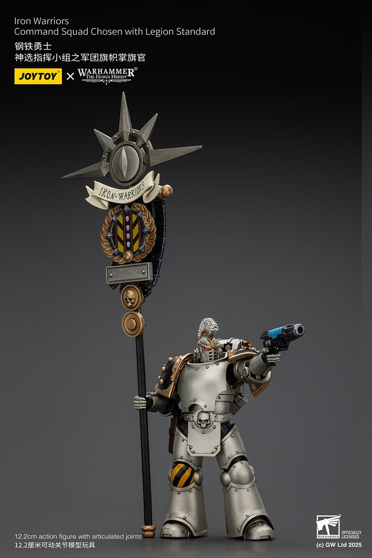 Iron Warriors Command Squad Chosen with Legion Standard 5 - JoyToy Mart