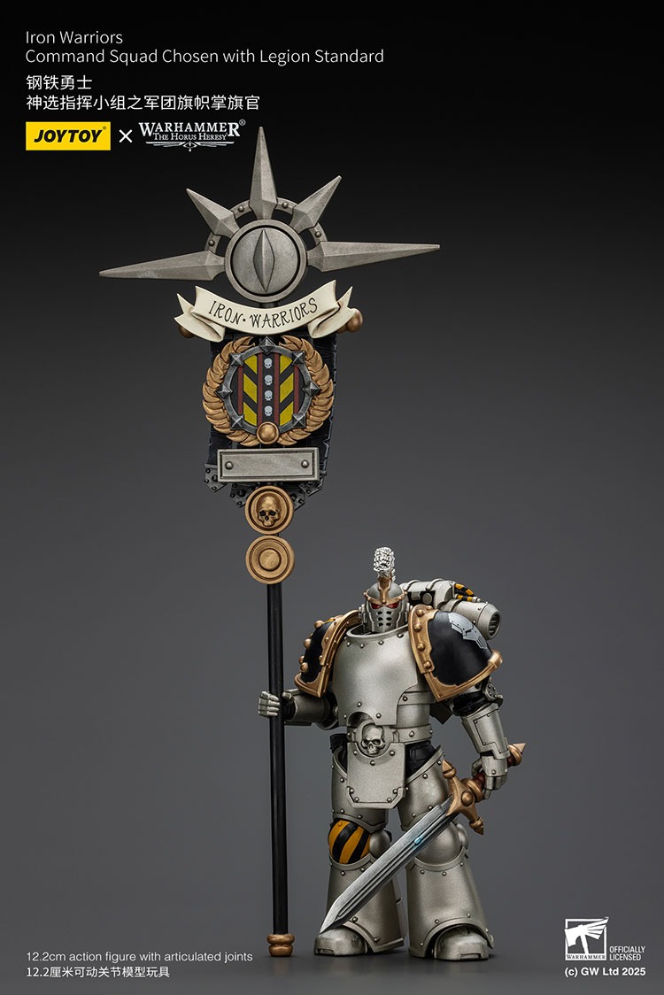 Iron Warriors Command Squad Chosen with Legion Standard 8 - JoyToy Mart