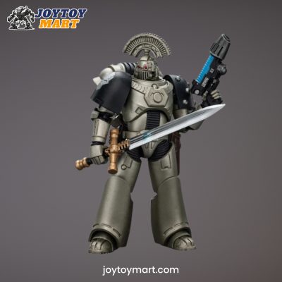 JoyToy WH40K - Iron Warriors MKVI Tactical Sergeant with Power Sword and Plasma Pistol
