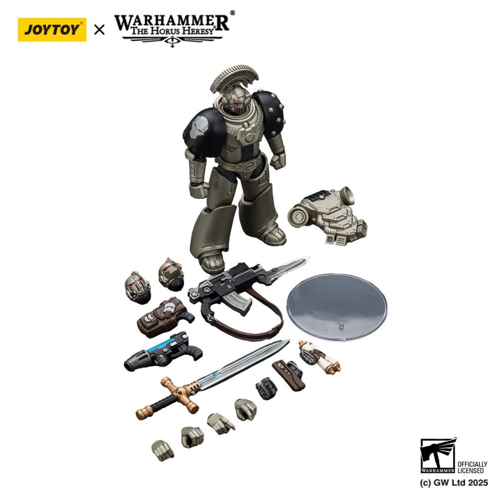 JoyToy WH40K - Iron Warriors MKVI Tactical Sergeant with Power Sword and Plasma Pistol - Image 6
