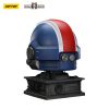 Joytoy Ultramarines Lieutenant Titus MkX Helmet Display Stand 2 - JoyToy Mart