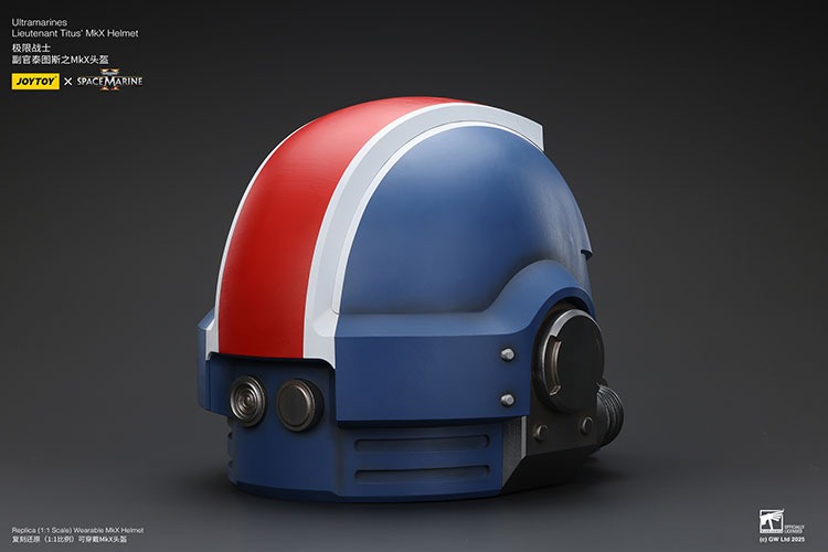 Ultramarines Lieutenant Titus MkX Helmet 5 - JoyToy Mart